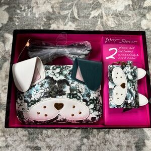 Betsey Johnson Floral Crossbody Set